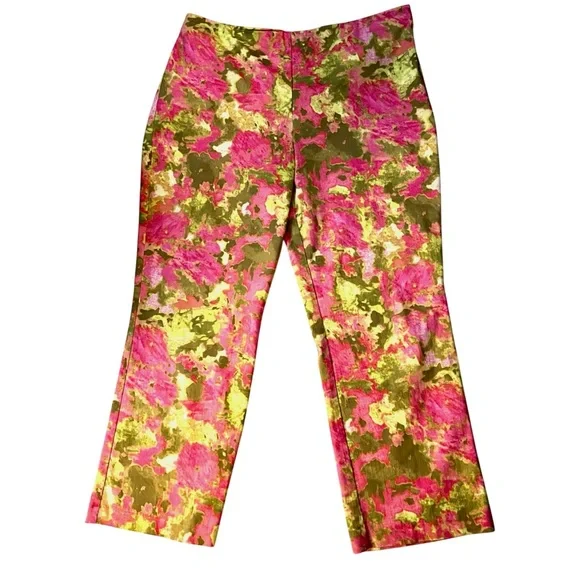 Sigrid Olsen Flared Ankle Pants; Size 14
Bold beautiful colors, EUC - Picture 1 of 7